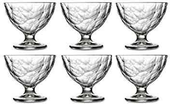 6 Ice Cream Bowls Diamond 22cl