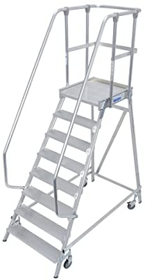 KRAUSE | Podestleiter | einseitig begehbar | 8 Stufen