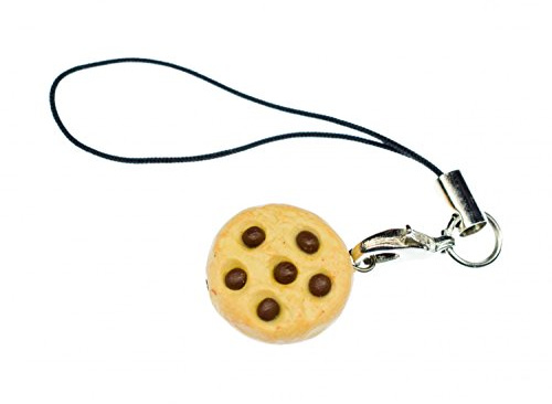 Miniblings Keks Handyanhänger Schokostückchen Plätzchen Chocolate Chips | Anhänger zum Kombinieren, in Berlin montiert, auch als Mitbringsel geeignet