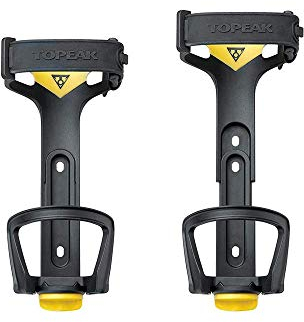 Topeak Modula Javaslim Cage Einstellbarer Flaschenhalter aus Fiberglas-Composite in der Farbe Schwarz-Gelb, Maße: 16,5cm - 18,5cm x 9,4cm x 9cm, 15200318