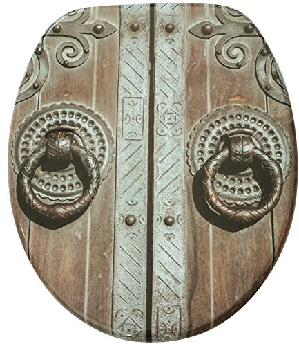 Sanilo WC Sitz mit Absenkautomatik, hochwertiger Toilettendeckel, einfache Montage, stabile Scharniere, Door