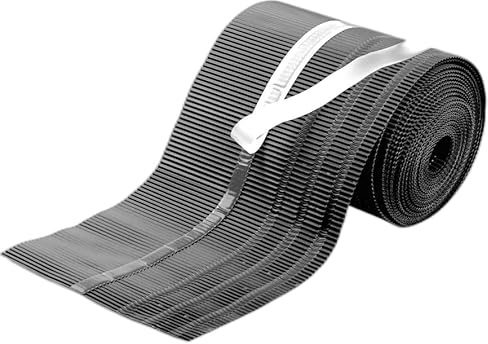 AGROHIT Traufband aus Aluminium, Traufenrolle für Wasserableitung, Traufband mit Butylklebestreifen für Abdichtung & Korrosionsbeständiger Beschichtung, 230 mm Breite, 10 m Länge, Grafit