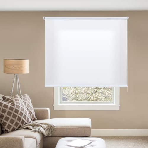 Tende a rullo per interni senza forare doppio strato Giorno e Notte a vetro finestra Diversi modelli e dimensioni Tenda a rullo senza foratura da interno STORESDECO Traslucida Bianco 45x180 cm