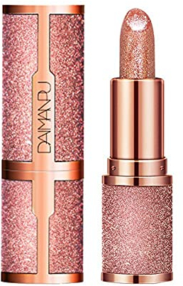 Glitter Star Lápiz Labial Brillante de Larga Duración - Impermeable Brillo de Labios Maquillaje Cosmético - Brillo Metálico Not Stick Cup