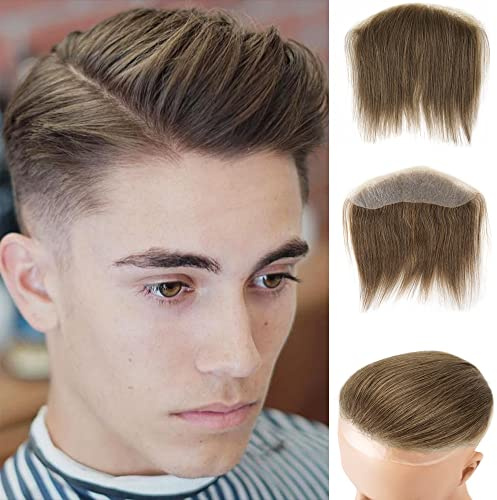 Lordhair Toupet Herren - Europäisches Echthaar Toupet, V-LOOP Skin Toupet für Männer, Toupet Echthaar Männer