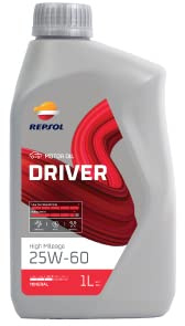 REPSOL Driver Hogh Mileage 25W-60 Olio Motore LUBRIFICANTE Auto 1 LITRO