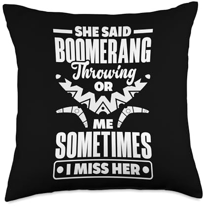 Eat Sleep Boomerang Repeat Boomerang Thrower Boomerang Sport Throw Pillow