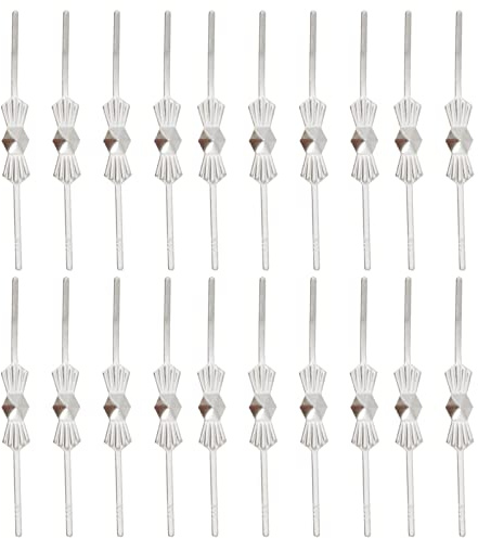 OSALADI Conectores De Cristales para Lámparas De Araña - 200 Piezas De Clips De Metal para Sujetar Cuentas De Cristal Decoración De Hogar Y Oficina