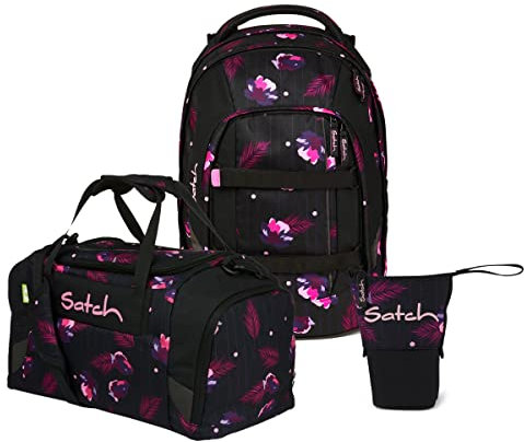Satch Pack Pencil Slider Edition Schulrucksack Set 3tlg. mit Sporttasche (Mystic Nights)