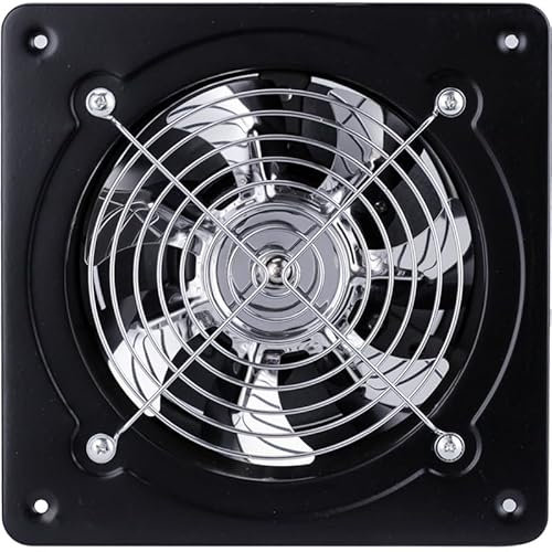 IGTOPS WC Lüfter mit Rückstauklappe, 11,6 Axiallüfter Abluftventilator 150W Wandmontierter Abluftventilator Wandventilator Fenster Ventilator Küchenabluftventilator (White)