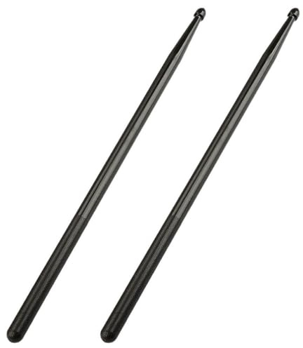 Schlagzeugstöcke 1 Paar Nylon mit Langem Griff für Percussion | Rutschfester Griff, Glatte Oberfläche, Leichte Ausführung, Schwarz, für Professionelle Spieler