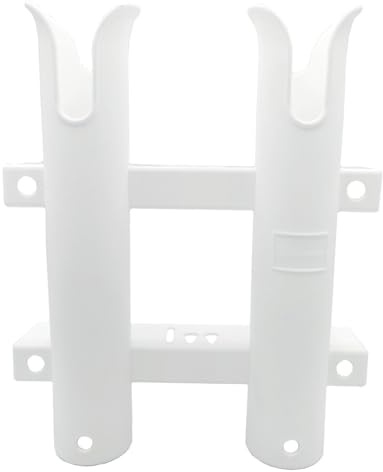 Glac Store Portacanna Portacanne da pesca in plastica ABS poliammide resistente di alta qualità da 1, 2, 3, 4 posti montaggio a parete verticale per yacht barca motoscafo (2 Posti)