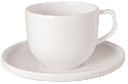 Villeroy & Boch Afina Kaffeetasse mit Untertasse weiß 2tlg