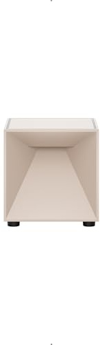 SIGOR Nutalis mini - Dimmbare würfelförmige LED Akku-Tischleuchte Indoor & Outdoor, IP54 spritzwassergeschützt, Höhe 8 cm, aufladbar mit easy-connect puk, 9 h Leuchtdauer, dünenbeige