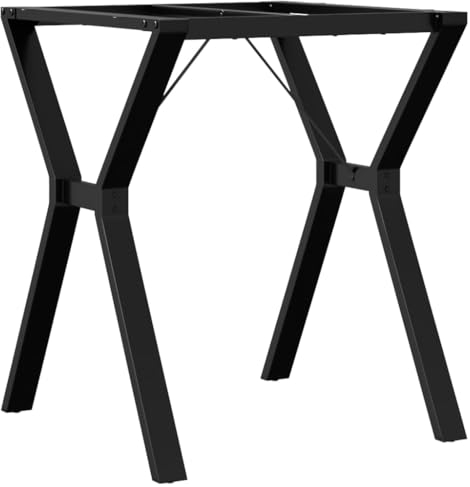 vidaXL Tischgestell, Tischbeine Tischkufen Gestell für Esstisch Küchentisch, Tischuntergestell Tischfüße in Y-Form, 60x60x73cm Stahl