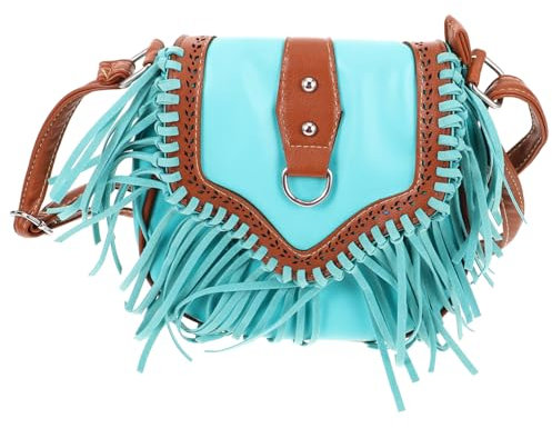 WRITWAA Quastentasche Vintage Fransentasche Umhängetasche Quasten Damen Schultertasche Modisch Und Praktisch