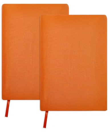 GLOBLELAND Buchumschlag 2 Stück Orange Dehnbare Waschbare Wiederverwendbar Stoff Buchschoner Bis Zu 8.5X9.5 Strapazierfähige Bucheinband Für Hardcover-Büchern Taschenbüchern