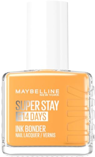 Maybelline New York Superstay Ink Bonder Nagellack Mimosa 960, 12 ml | Nail Bonding-Technologie, stärkt beschädigte Nägel 14 Tage, schützt nach UV-Salon, 36 intensive Farben