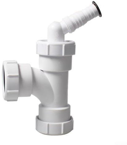 Tuyau de vidange en PVC à trois voies de 40 mm pour évier de cuisine conçu pour un drainage efficace