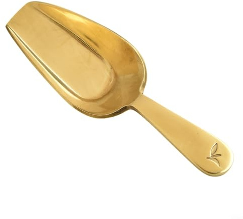 Elegant Brass Measuring Spoon for Scooping Tea Leaves, Sugar & More Kitchen Tool (A)