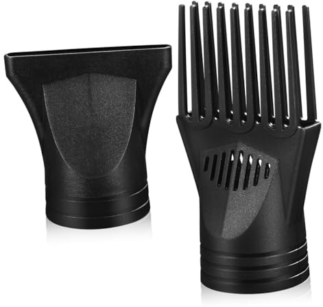 balacoo 2pezzi Ugelli Diffusori Per Asciugacapelli in Plastica Accessori Resistenti Al Calore Per Styling Lisci e Ricci Compatibili Maggior Parte Dei Phon