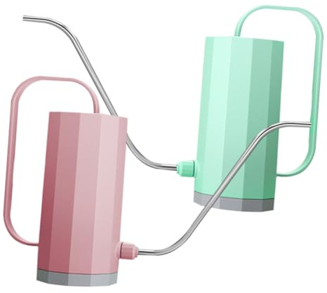 VICASKY Annaffiatoio in Plastica con Beccuccio Leggero e Pratico per Piante da e Design Nordico per Annaffiatura Facile senza Piegarsi Colore Rosa Casuale