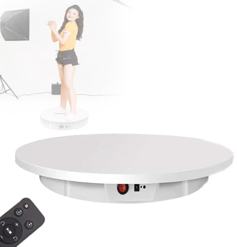 Elektriskt Snurrande Displaystativ, Roterande Plattform White-52cm