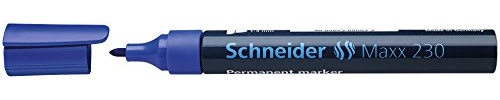 Schneider Pennor Permanentmarkör Maxx 230, påfyllningsbar, 1–3 mm, blå