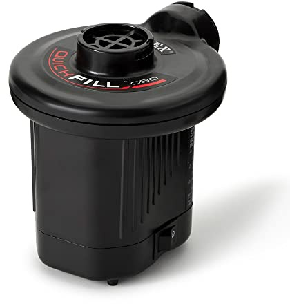 Intex 66619E 120 Volt Quick Fill AC Electric Air Pump with 3 Nozzles, Black