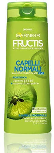 Garnier Fructis Shampoo Normales Haar 2in1, Aktivkonzentrat von Früchten, starkes und glänzendes Haar, 250 ml