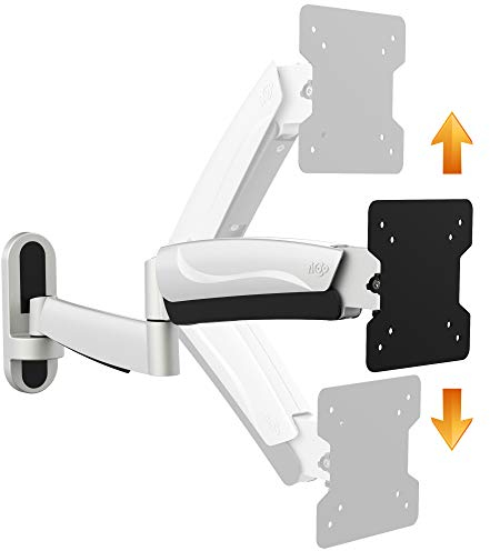 RICOO Monitorhalterung Schwenkbar Neigbar Gasfeder für Bildschirm 13-34 Zoll Monitor-Arm Höhenverstellbar S2711 Bildschirmhalterung PC Computer-Monitor Wandhalterung TV Halterung Wand VESA 75 & 100