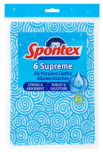 Spontex Supreme - Confezione da 6 panni multiuso