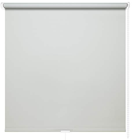 Kettenzugrollo Seitenzugrollo Fenster Rollo 13 Farben Breite 60 - 220 cm Länge 180 und 230 cm blickdicht halbtransparent lichtdurchlässig Sonnenschutz Blendschutz (Größe 210 x 180 cm Farbe Grau)