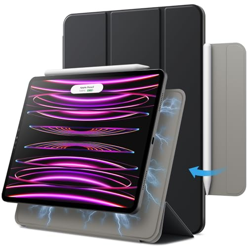 JETech Magnetische Hülle für iPad Pro 11 & iPad Air 5/4 10,9, Schwarz