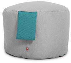 Sitzpouf für Kinder (hellgrau türkis)