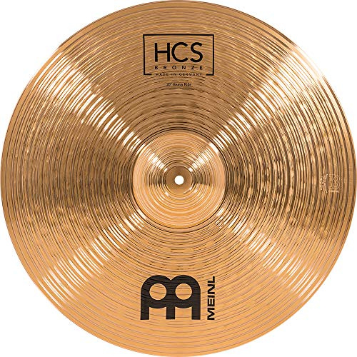 Meinl Cymbals HCS Bronze Ride Heavy 20 Zoll (Video) Schlagzeug Becken (50,80cm) B8 Bronze, Traditionelles Finish (HCSB20HR)