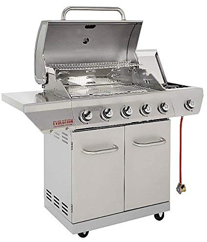 Evolution Nexgrill Infrared Stainless Steel Portable Gas BBQ 5 Burner & Side Gas Grill NEW