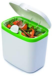 Joie Kitchen Countertop Compost Bin – 2.7L BPA-Free Plastic Food Waste Container with Locking Lid, Odor Control & Dishwasher Safe – For Organic Waste & Recycling