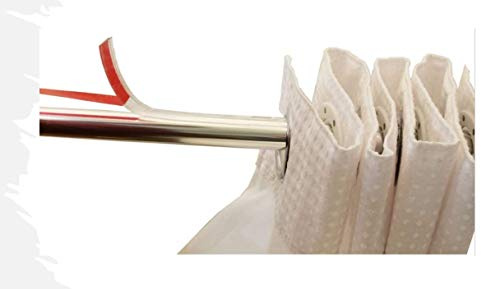 Modtek Curtain and Drapery Ring Slide-Solves Shower and Drapery Rings from catching Allowing Them to Slide Smoothly and Quietly (6 Ft Clear)