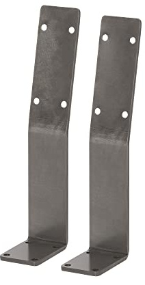 HOLZWERK24 Rücklehne BRL Serie Stahl Bankrückenlehne Banklehne Halterung Profil für Bänke, Betten & Stühlen Metall (Rohstahl) 332x90x60mm