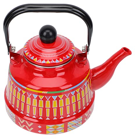 Angoily Jarra De Leche De Esmalte Artículos para El Hogar Tetera De Kung Fu Tetera Metalica Tetera De Filtro Transparente Hervidor De Agua Antiguo Acero Inoxidable Oficina Estufa Aluminio