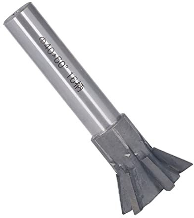 Dovetail Cutter, 6 Flute 60 Degree High Grinding Accuracy Carbide Milling Cutter Universal Shank for Stainless SteelMilling tools