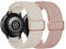 AK 2 Stück Ersatzarmband Kompatibel mit Samsung Galaxy Watch 6/5/4 40mm 44mm/Galaxy Watch 3 41mm/Active 2 44mm 40mm, 20mm Weiches Sports Geflochtenes Nylon Armbänder Damen Herren