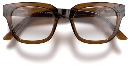 LONDON MOLE® Tricky gafas de lectura | Lectores cuadrados/rectangulares/trapezoidales | Hombre y mujer unisex | Bisagras de resorte