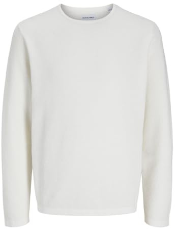 JACK & JONES Knitted Pullover Plain Knitted Pullover | Relaxed Fit, Semplice, Maniche lunghe, Casual, Temperatura massima di 40°C ciclo delicato