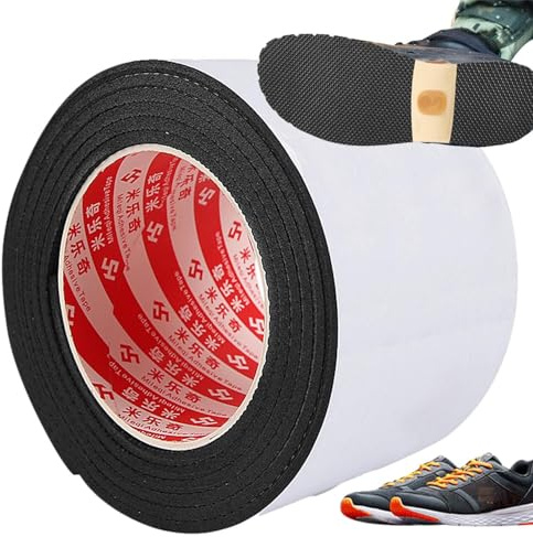 Rotolo di protezione per suola per scarpe, Rotolo di protezione per suola autoadesiva, Patch per scarpe con motivo a griglia, Protezioni per suola per scarpe da ginnastica, Impugnature per scarpe con