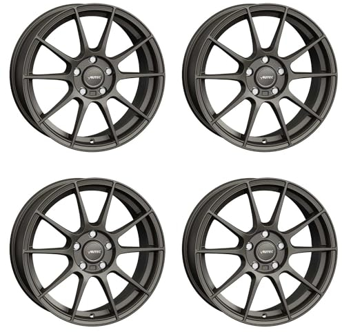4x AUTEC Felgen Alufelgen WIZARD 8.0x19 ET45 5x114,3 Gunmetal matt kompatibel mit Lexus IS SC ES UX