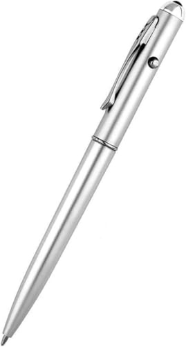 Silver Invisible Ink Gel Pens Multifunction Security Marker LED UV Light Magic Marker Ballpoint Creative Secret Pen School Office Supplies Gel Ink Rollerball Pens and Refills