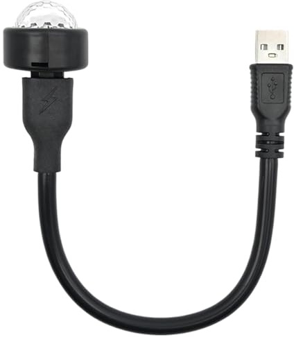 Dtaigou Disco-Kugel-Licht für Auto, Ball Star Light | USB-Auto-LED-Disco-Kugel-Atmosphärenlichter,Flexible Stab-Disco-Kugelleuchte für Tanzlokale, Jubiläen, im Freien, Festivals, Partys