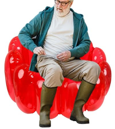 Aufblasbare Couch, aufblasbares Freizeitsofa, tragbare Luftcouch, Air Sofa Sitzsack, tragbare Tasche Couch, Outdoor Sitzsack, Outdoor aufblasbare Couch für während Spiele, Partys, Living, Outdoor